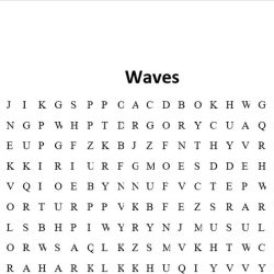 Waves word search answer key