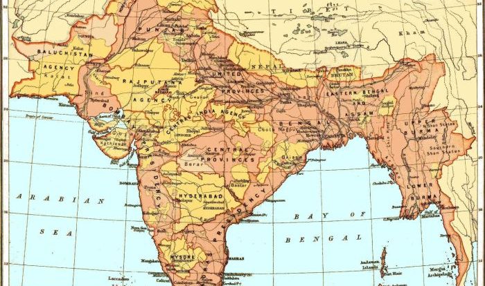 Map of ancient india with labels