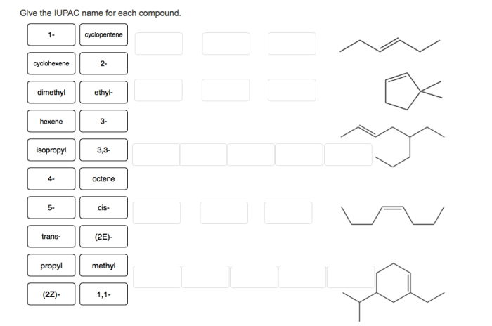 Iupac compound give transcribed